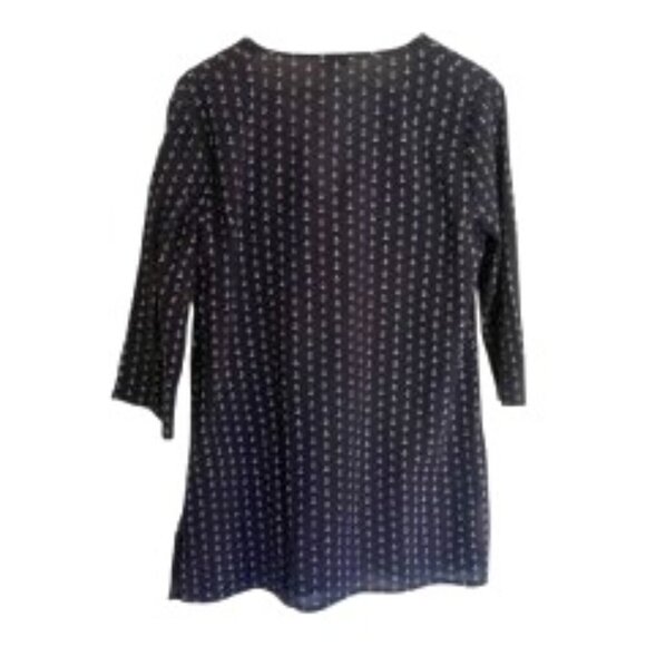 J. Crew Navy Anchor Print Beach Coverup Medium - Picture 3 of 3